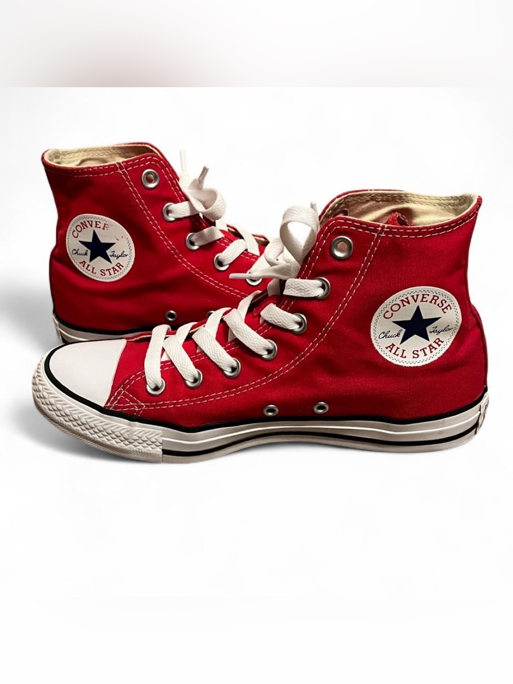 Converse Red High-Top Sneakers